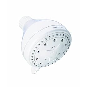 Pollenex PR5100X 5 -Settings Massaging Showerhead, White