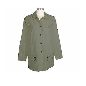 Buy Denim and Co Fully Lined Barn Jacket Cargo Pockets by Denim & Co.