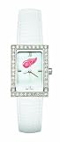 NHL Detroit Red Wings Ladies Allure Watch White Leather Strap