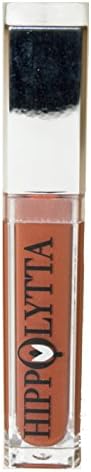 Hippolytta Cosmetics Lip Gloss with Built-in Mirror Is a Hypoalergenic Not Animal Tested Product (C02 Chocolate)