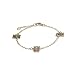 Jewelry : Children's Designer Style Gold Vermeil Teddybear Bracelet