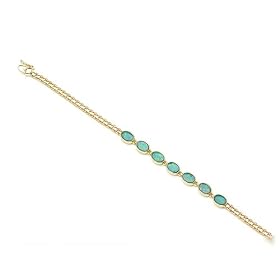 Opal Bracelet in 14K Yellow Gold by Opal Bracelets