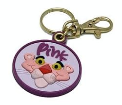 Pink Panther Rubber Key Chain