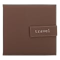 Pioneer MB-10EXPBN Travel Embroidered 12-by-12-Inch Memory Book with Magnetic Closure, Brown