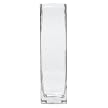 Square Glass Vase - 9.75"