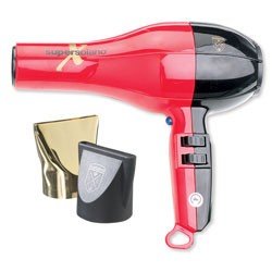 RETURN - Super X Solano 232X 1875 Watt Professional Hair Dryer, Red