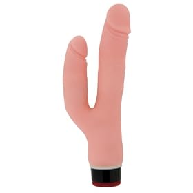 Vibrating Dildo with Anal Stimulator