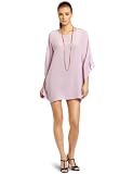 HKNB Heidi Klum for New Balance Womens Silk Butterfly Tunic, Soft Lilac, Small
