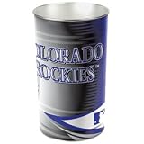 Colorado Rockies 15" Official Logo Waste Basket