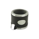 Review Quality Gold  / Stainless Steel Black Faux Leather Beverage Can Holder