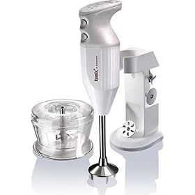 Bamix of Switzerland Hand Held Food Processor (White/Silver)