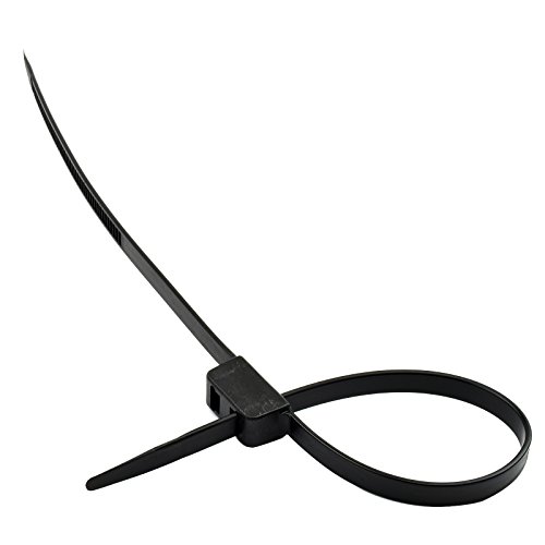 BuyCheapCablesÂ® Police Nylon Black Double Zip Ties Handcuffs Cable