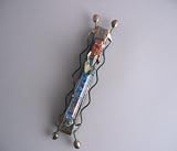 Handmade broken glass and metal wedding mezuzah Rosenthal Collection