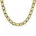 Big Mens Gucci Link Necklace in 14KT Italian Yellow Gold 18-20"