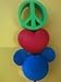 Disney Peace, Love & Mickey Antenna Ball Topper