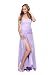 Astrapahl, Langes Abendkleid in edler Empire Linie, Farbe lila