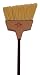 Zephyr 34068 Big-Qik Tan Plastic 13" Wide Angle Broom with Brown Handle (Pack of 6)