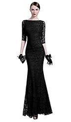 Lace Backless Mermaid Satin Evening Dress/Bridesmaid Dress/Prom Dress/Party Dress/Wedding Dress/Maxi Dress 