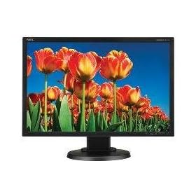 NEC E222W-BK 22 inch Widescreen LCD Monitor 1680X1050 DVI PIVOT HT ADJ Black