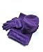 All in One Winter Faux Fur 3 PC Scarf, Gloves and Hat Set for Women, Purple