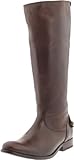 FRYE Women's Melissa Button Back-Zip Boot, Dark Brown Smooth Vintage Leather, 8.5 M US