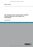 Produkt-Bild: Der Volkston in der romantischen Lyrik bei Clemens Brentano und Joseph von Eichendorff