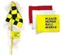 Pin Placement Indicators for 1/2" Fiberglass Flagsticks from Par Aide - Set of 9