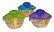 Salad Blaster Bowl 2 Pair (Lid/bowl) - Colors May Vary
