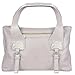 Roccobarocco Logoed Plates Large Lilac Zip Leather Satchel Bag