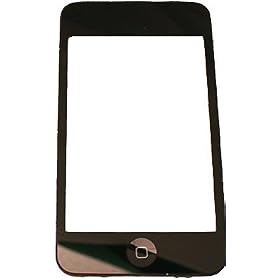 Digitizer Apple iPod Touch 2� g�n�ration + lunette ch�ssis + pr� assembl�