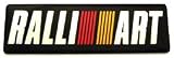 2.5 x 0.75 Black RALLIART Aluminum Emblem