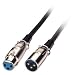 LINDY 6m XLR Cable - Male to Female Black