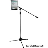 PYLE-PRO PMKSPAD1 Multimedia Microphone Stand With Adapter for iPad 2 (Adjustable for Compatibility w/iPad 1)