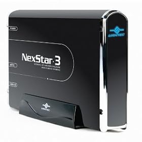 Vantec NexStar 3 NST-360SU-BK 3.5-Inch SATA to USB 2.0 and eSATA External Hard Drive Enclosure (Onyx Black)