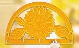 Cast iron SUNFLOWER wall mount decor KEY RACK hooks