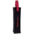 Thank You Imprint Reisenthel Single Bottle Bag- Red Print on Black Bag