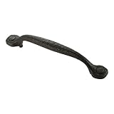 Hickory Hardware P2998-BI 128mm Refined Rustic Pull, Black Iron