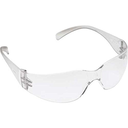 3M Virtua 11329-00000-20 Clear Polycarbonate Standard Safety Glasses - 99.9% UV Protection - Wrap Around Frame - 70071539467 [PRICE is per EACH]
