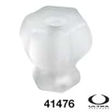 Frosted Glass 1 Hexagonal Knob Cabinet Knob Lot of 25
