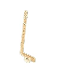 Dazzlers Solid 14k Gold Hockey Club and Ball Charm Pendant Available in three colors from jewelsberry (weights: 0.9 grams only)