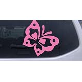 Butterfly Butterflies Car Window Wall Laptop Decal Sticker -- Pink 3in X 3in