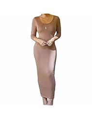 Long Sleeves Ankle Length Bodycon Dress 