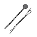 Beadaholique 10-Piece Enamel Metal Bobby Pins with Pad for Gluing, 8mm, Black