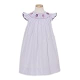 Castles & Crowns Baby Toddler Little Girls Purple Smocked Dress 12M-6
