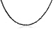 14k Choice of White or Yellow Gold Faceted Black Diamond Necklace (20 cttw), 18"