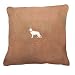 Fleece Pillow with German Shepherd White
