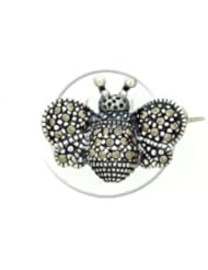 Sterling Silver -Pin Marcasite Bee MP007