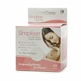 Simplisse Lanolin-Free Nipple Wipes 60 ct (Quantity of 2)
