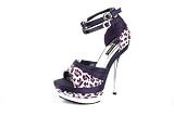 MACHESA-03, Double Ankle Straps Leopard Peep Toe Platform High Heels