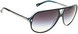 DG DD3065 Sunglasses Black/Turquo/White/Turquo/Grey Gradient , 60 mm